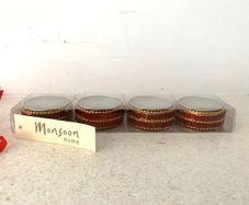 Monsoon Tealights Red Gold