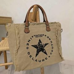 Canvas Tote Bag Khaki - Brand New