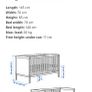 Cot Bed with premium mattress like new Image 3