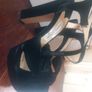 Jimmy Choo Velour Ankle Strap Sandals Image 3