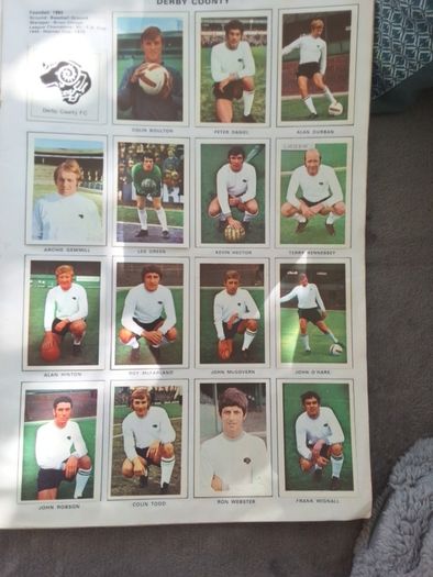 soccer stars picture stamp album 71/72