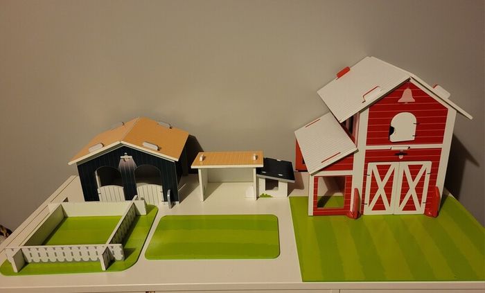 ELC Large Wooden Farm Playset , Tractor, Trailer & Lots of Animals