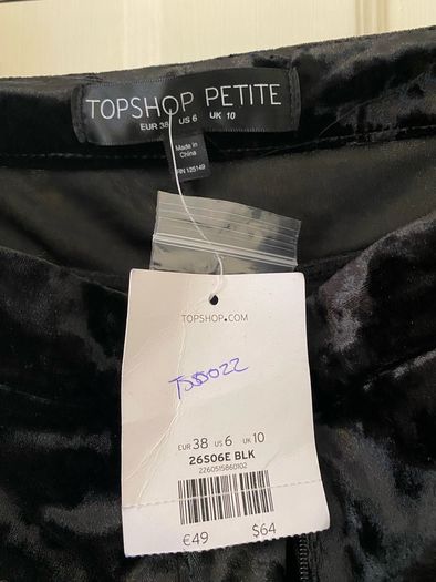 Velvet Topshop shorts