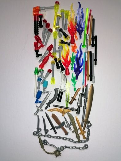 Lego Flames, Torches, Swords