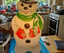 Christmas Snowman, Lights up and looks great