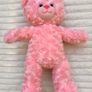 Build a Bear Pink Heart Nose Plush Valentines Day approx. 42 cm. Used Please see photos Image 3