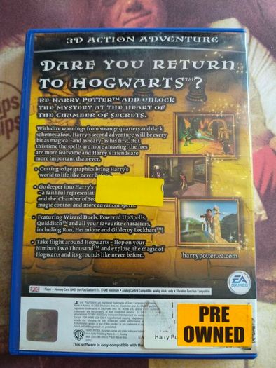 Harry Potter and the chamber of secrets PS2