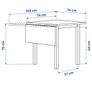 Ikea White Nordviken Drop-Leaf Table Image 5