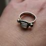 Vintage Sterling Silver 925, Mixed Gemstone Ring Image 4