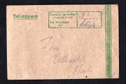 1943 Ireland Thurles (Durlas Eile handstamp on Telegram), Co. Tipperary Telegram Envelope and Contents