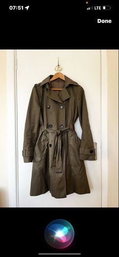 Zara Trench Ciat Size 12