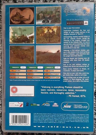Vietcong PC CD-ROM Sold Out Software