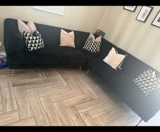 3-2 black DFS sofa