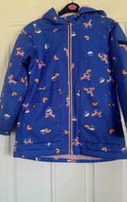 Joules Right As Rain Unicorn Raincoat Age 9-10