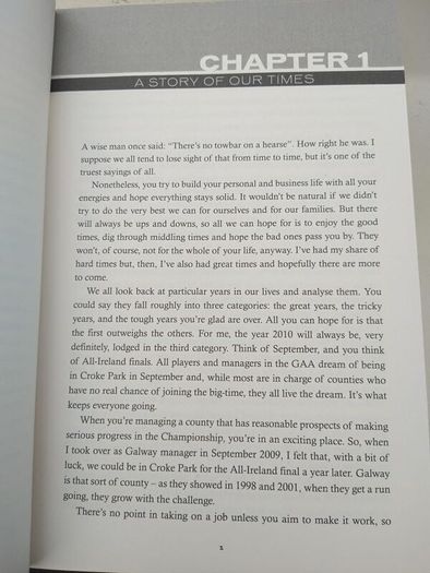Joe Kernan signed autobiography