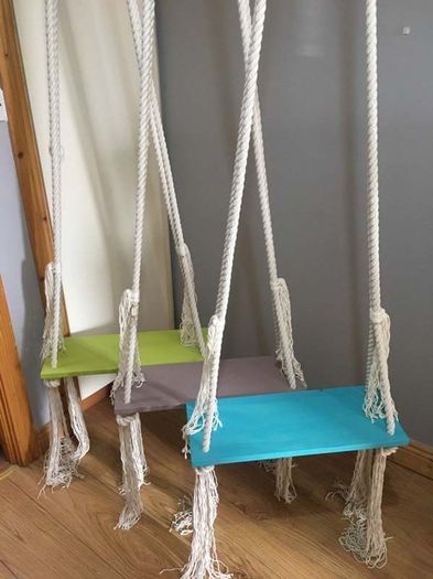 Unique indoor swing fir any room in your house, fun for kids and adults