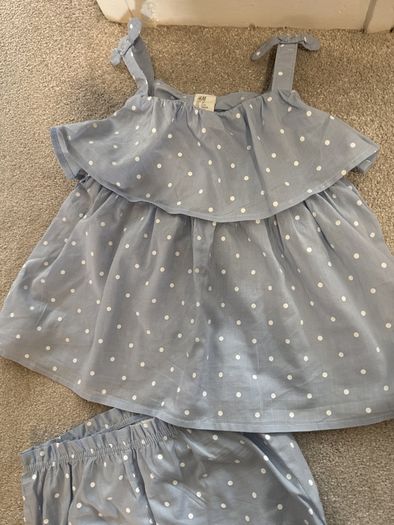 H&M summer set blue 2-3 years.