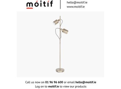 Zory Metal Floor Lamp - Antique Brass