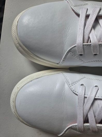 Kate Appleby White Leather Platform Trainers Size 41