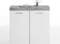 main image for ad FMD Dresser with 2 Doors 80x34.9x89.9 cm White and Concrete