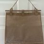 Rustic Burlap Wall Organizer Vintage Style Hanging Storage with Wooden Accents Image 3