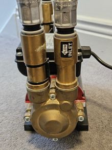 Grundfos Stp 3.0bar Brass Shower Pump  With Braided Hoses