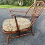 Retro vintage Ercol Windsor "Fleur de Lys" easy chair, designed by Lucian Ercolani Image 6