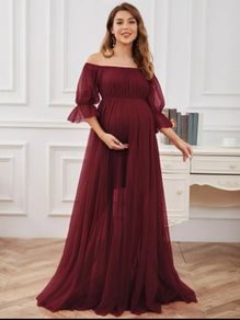 maternity photoshoot or baby shower dress.