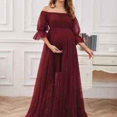maternity photoshoot or baby shower dress.