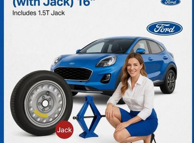 Ford Puma Space Saver Spare Wheel Kit 16" 5 Holes Jack 1.5T