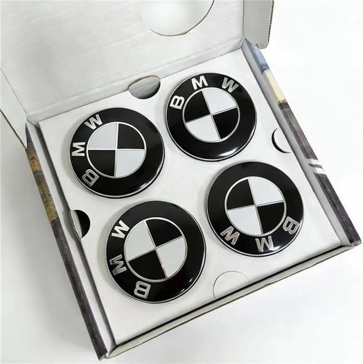 BMW Floating Wheel Caps Black Edition 68MM