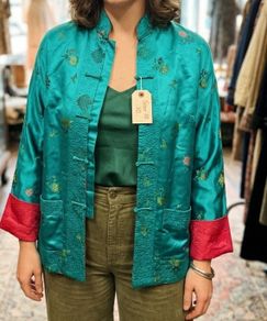1960s silk kimono jacket uk10