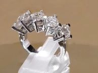 main image for ad Sterling Silver 5 Stone Ring