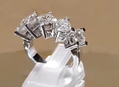 Sterling Silver 5 Stone Ring