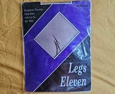 Vintage 1980s sheer nearly black fashion tights Made in Ireland