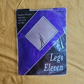 Vintage 1980s sheer nearly black fashion tights Made in Ireland
