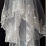 2 Tier Finger Length Bridal Veil Image 3