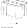 Ikea SAMLA transparent box with lid, 120e bundle of 7pieces, lids included Image 4