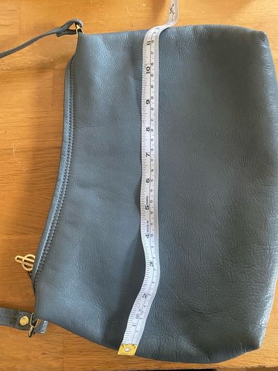 Grey real leather  bag