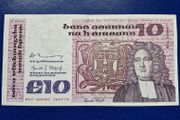Ireland 1978 Jonathan Swift 10 pound banknote