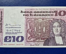 Ireland 1978 Jonathan Swift 10 pound banknote