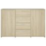 Sideboard Sonoma Oak 120x35,5x75 cm Chipboard Image 5