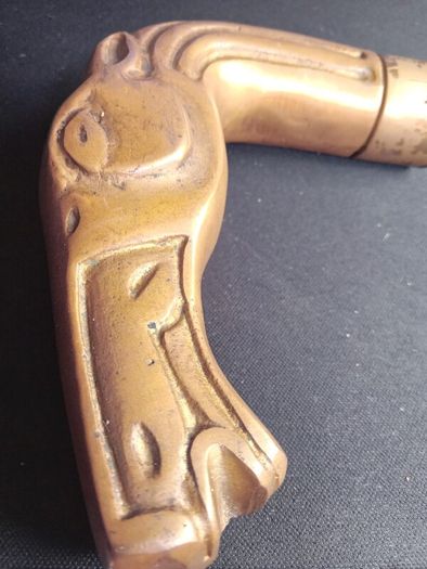Vintage Brass Horse Head Walking Stick Handle