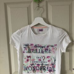 Women's Quote Slogan Floral Tshirt