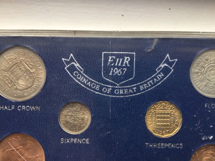 Coins - Cased Set U.K. 1967 Coins.