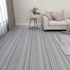 Self-adhesive Flooring Planks 55 pcs PVC 5.11 m2 Light Grey