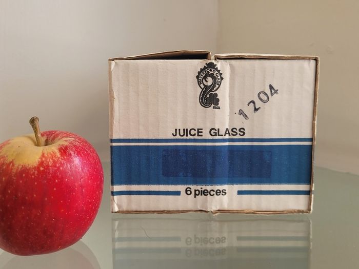 Waterford Crystal Glasses Set of 6 Unused Original Box Made in Ireland