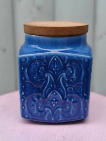 Celtic Irish Earthenware Ceramic Cannister