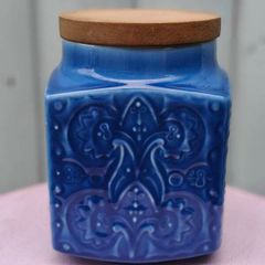Celtic Irish Earthenware Ceramic Cannister