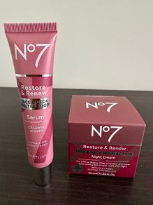 No.7 Restore&Renew Night Cream + Serum